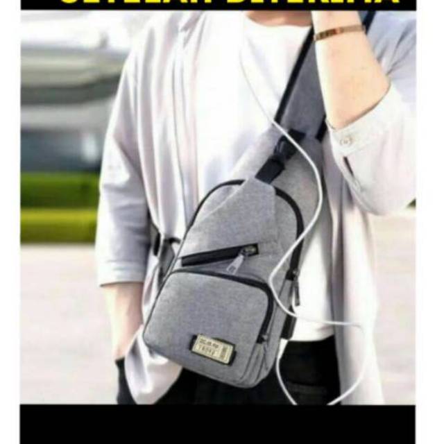 Promo..!! TAS USB Selempang sling bag tas pungung