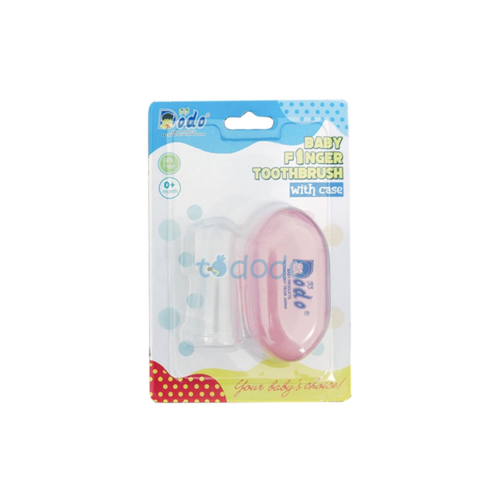 Dodo Baby Finger Toothbrush with Case / Sikat Gigi Jari Bayi