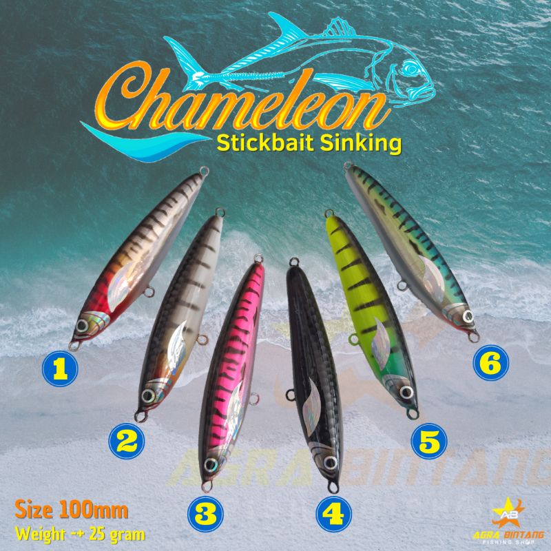 LURE CHAMELION Stickbait 100mm 25 gram Swimmer Sinking