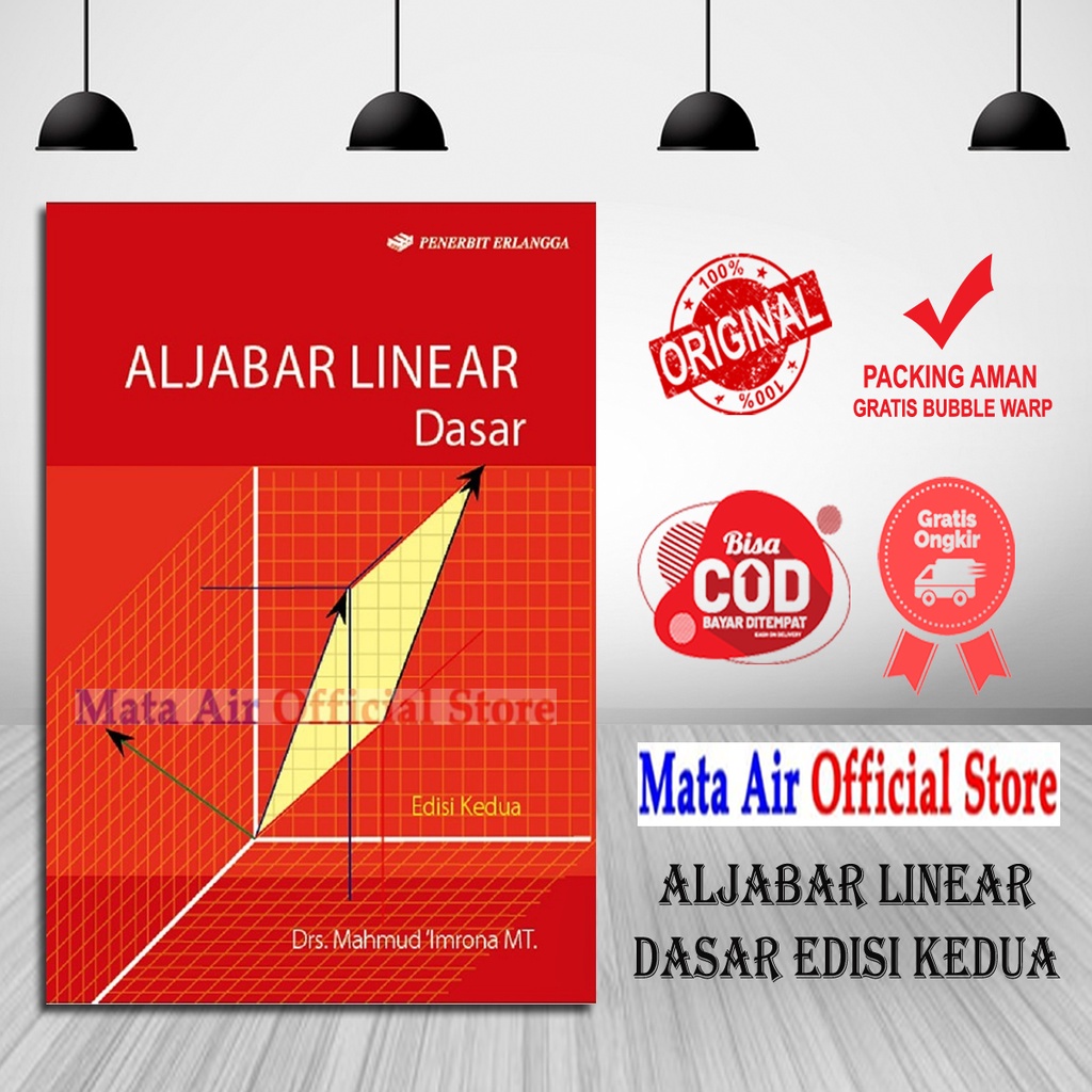 Jual ORIGINAL ALJABAR LINEAR DASAR EDISI KEDUA - DRS MAHMUD ERLANGGA ...