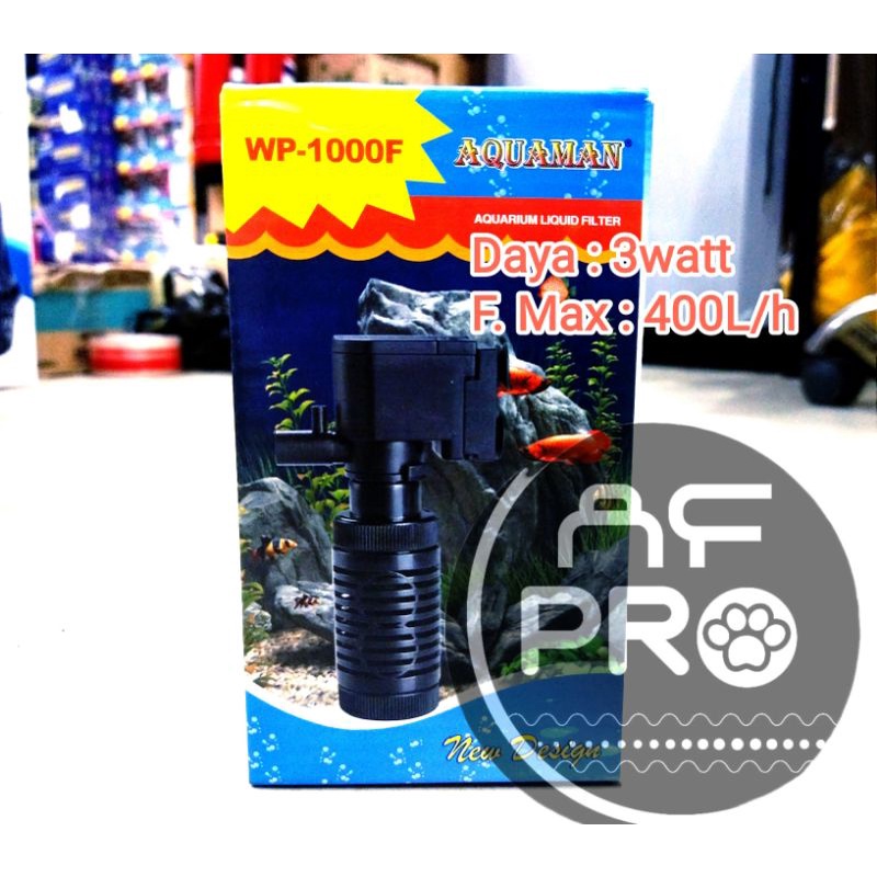 Promo murah pompa aquarium internal filter AQUAMAN WP 1000F