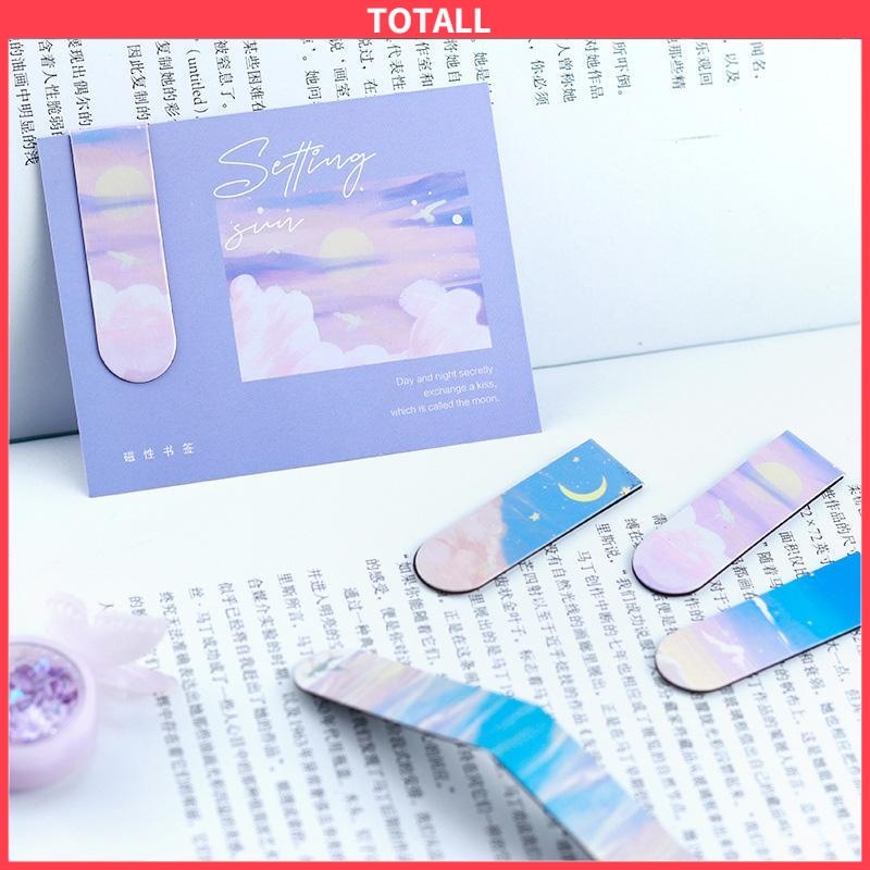 COD Lukisan Minyak Kreatif Souvenir Hadiah Magnetik Bookmark Siswa-Totall