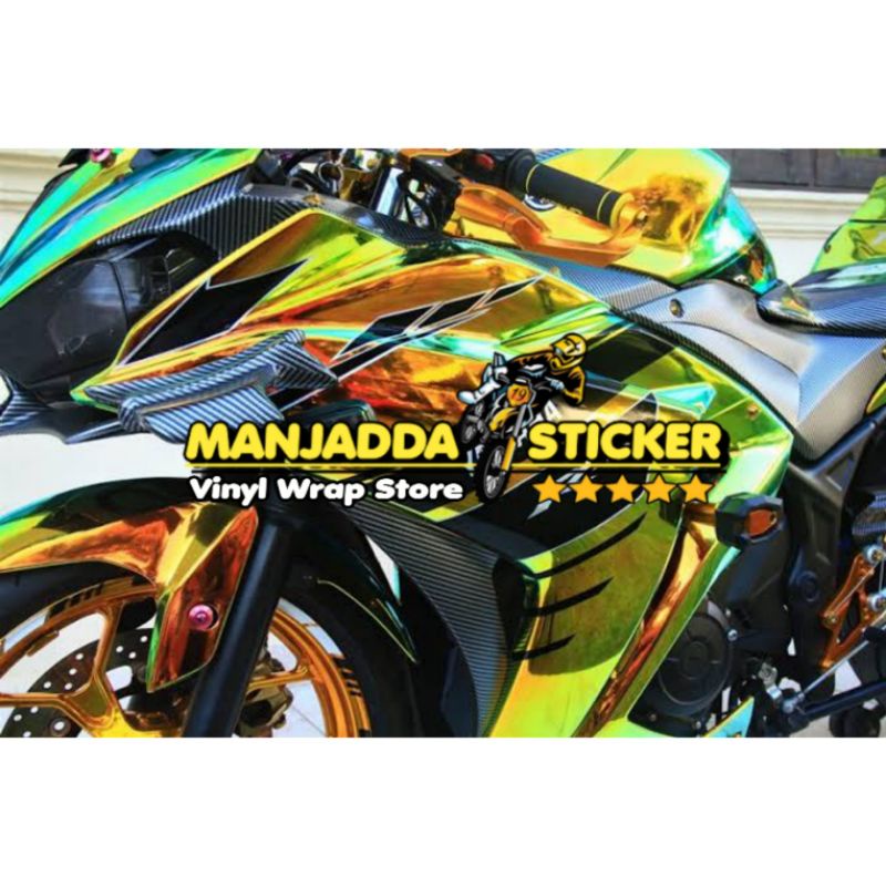 STIKER SKOTLET BUNGLON STICKER RAINBOW CHROME