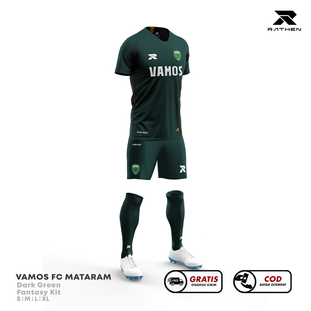 RATHEN - Jersey Vamos FC Mataram fantasy kit Hijau