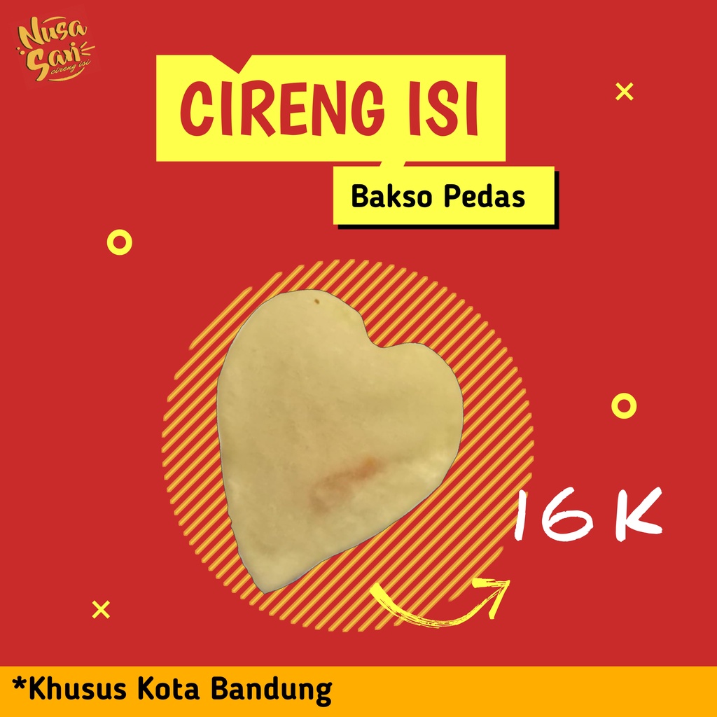 

Cireng Isi Nusa Sari (Bakso Pedas)