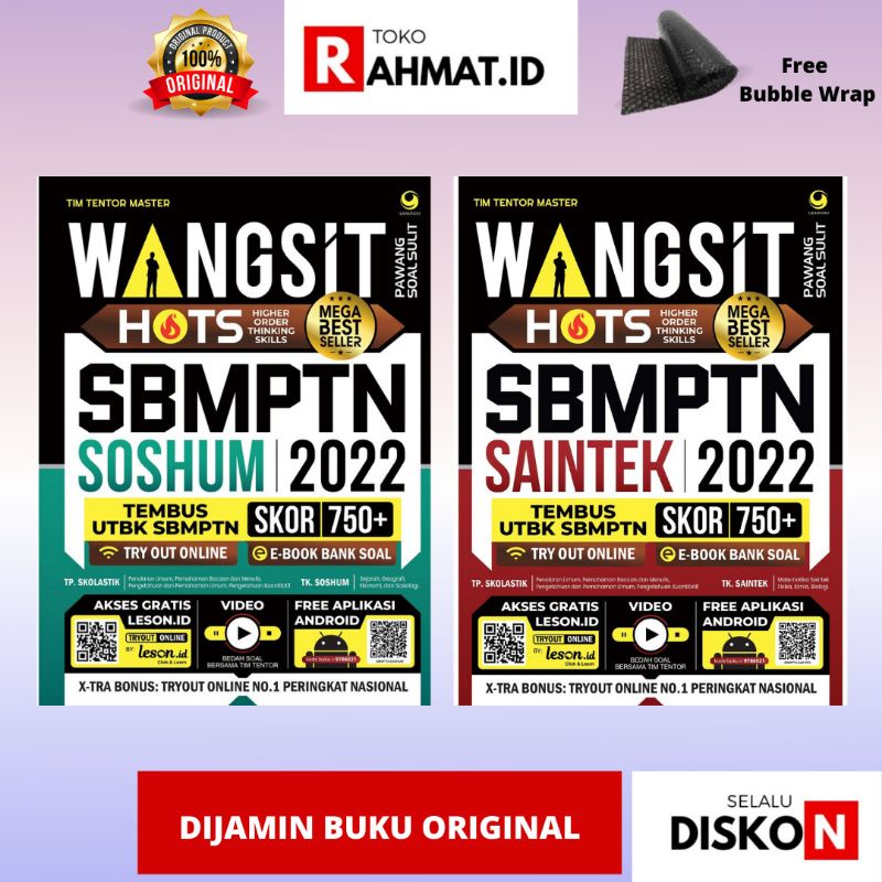 TES SBMPTN 2022 WANGSIT (Pawang Soal Sulit) HOTS UTBK SBMPTN SOSHUM / SAINTEK 2022 2021 ORIGINAL