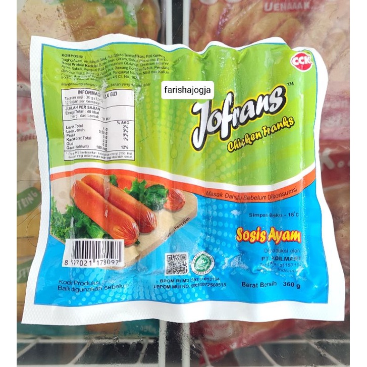 

✨ FSFF ✨ [instan] Jofrans Sosis Ayam 360g 15s Enak Lezat