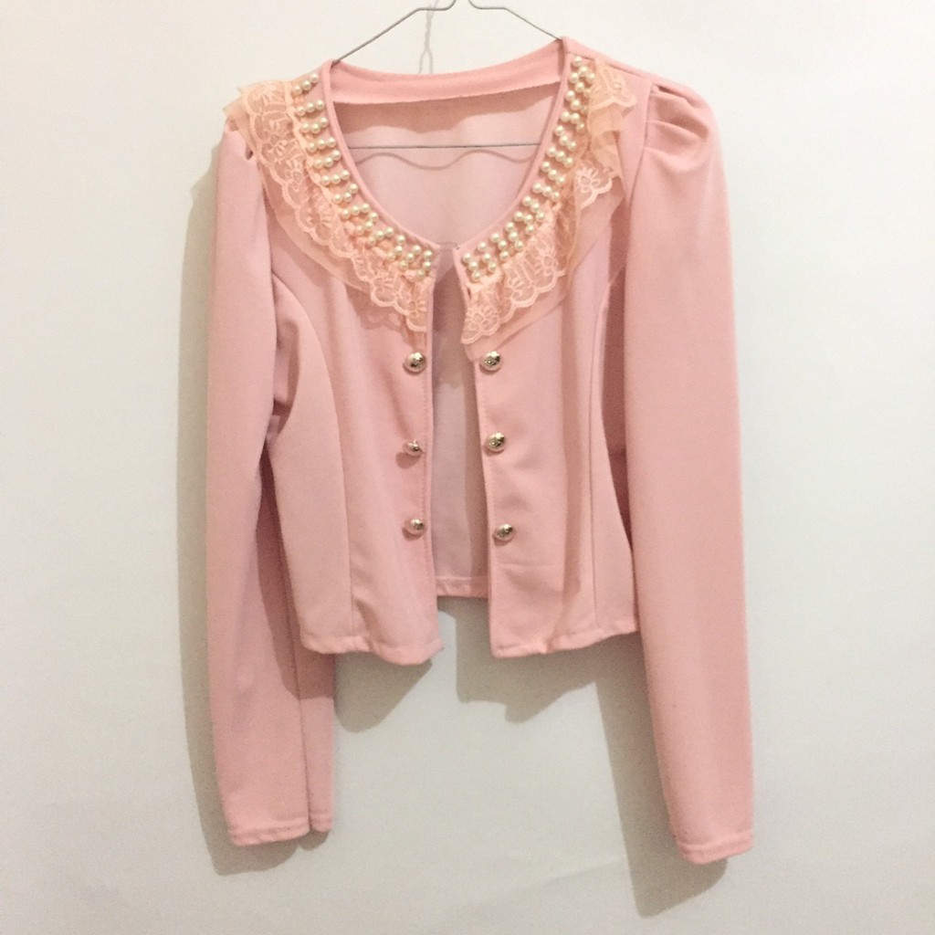 Preloved Blazer / Outer Pesta / Baju Wanita Pink