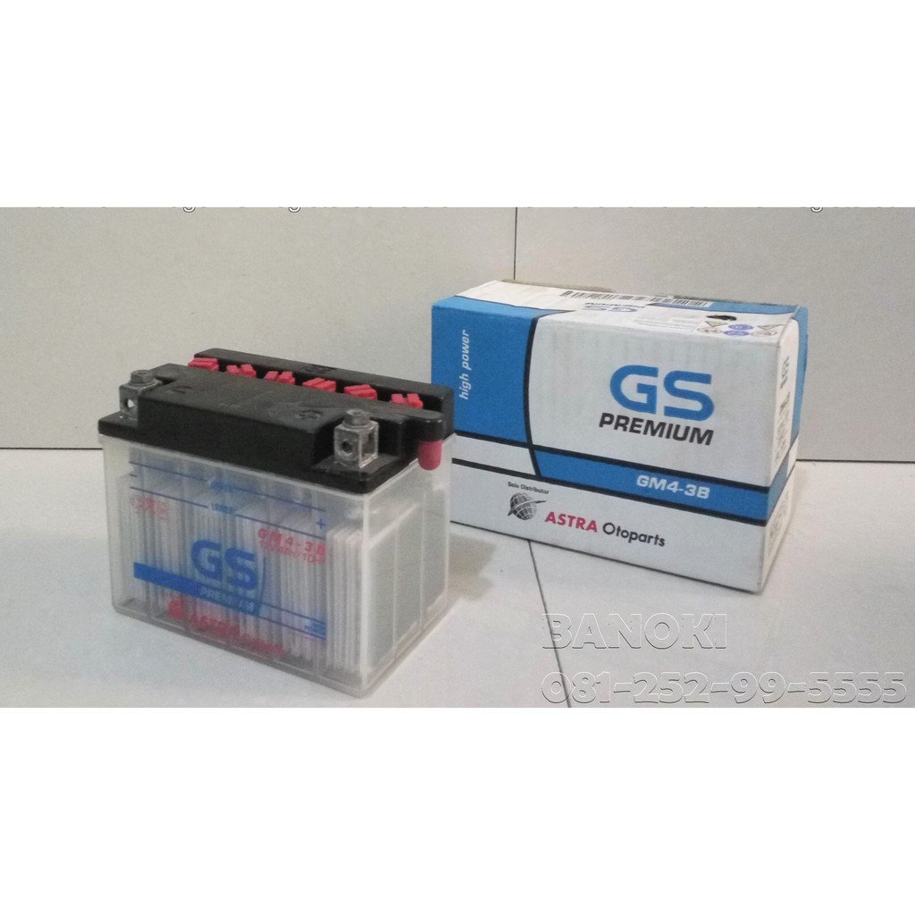 Aki motor Gs premium GM4-3B