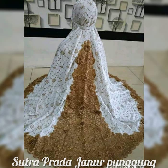 MUKENA SUTRA PRADA BORDIR PUNGGUNG TIMBUL