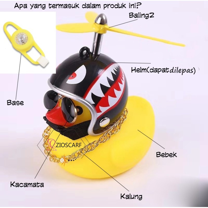 PAA bebek motor dengan blading untuk sepeda dan sepeda motor dengan lampu dan bunyi