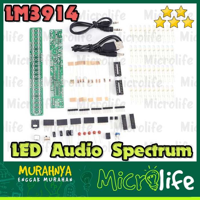 LM3914 LED Audio Spectrum Indicator DIY Kit