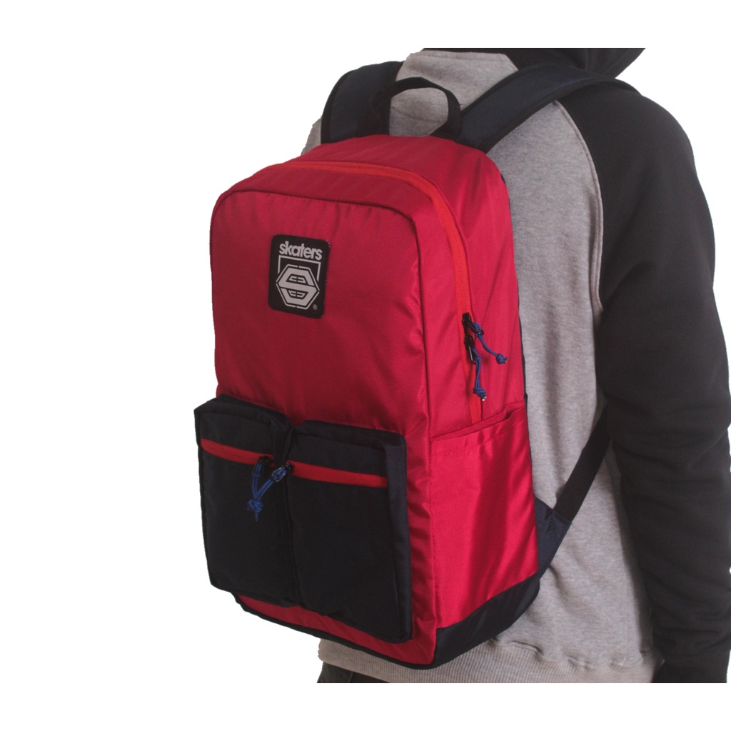 TAS RANSEL LAPTOP SKATERS VB067 MERAH NAVY