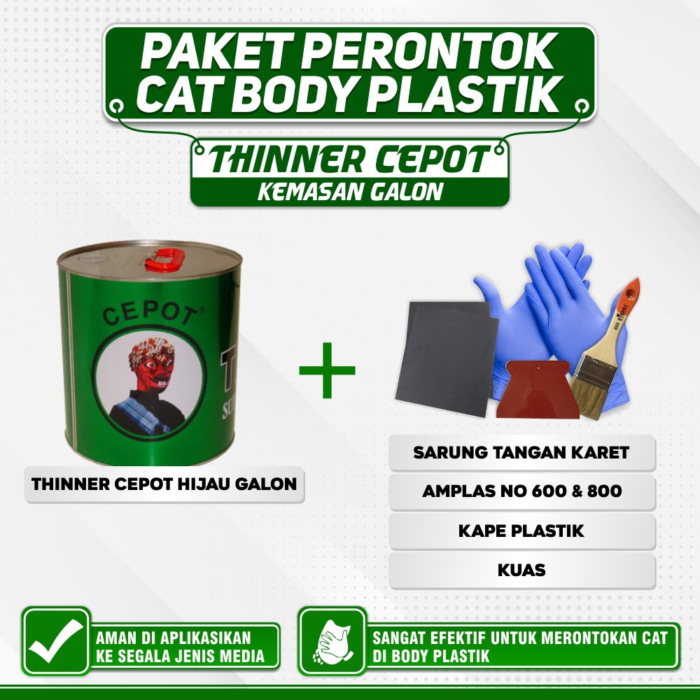 Paket Perontok Cat Thinner Cepot Galon / Thinner