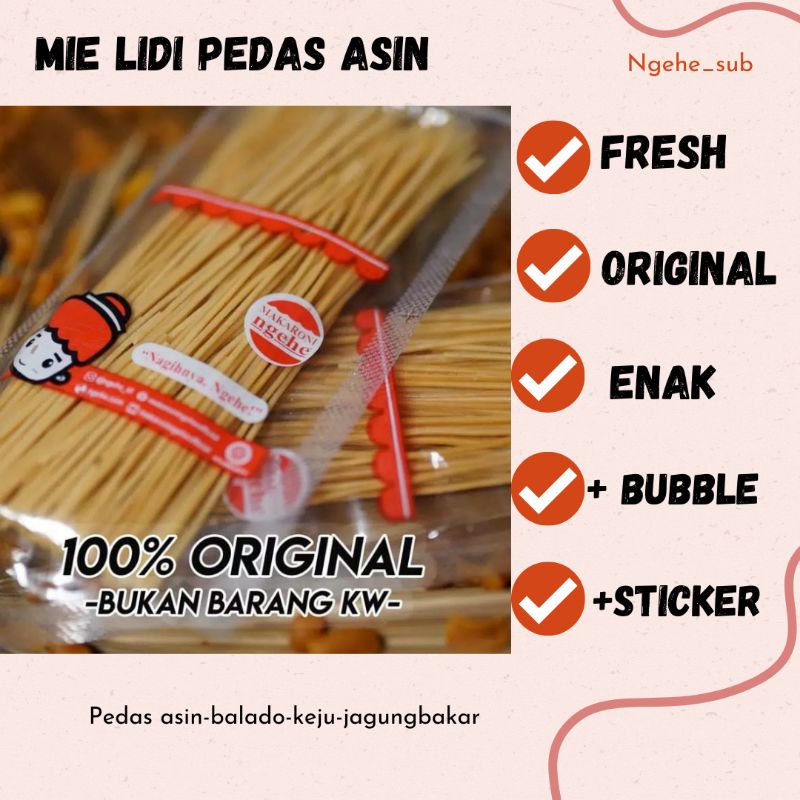 

Lidi Asin Pedas Bungkus 100% Original