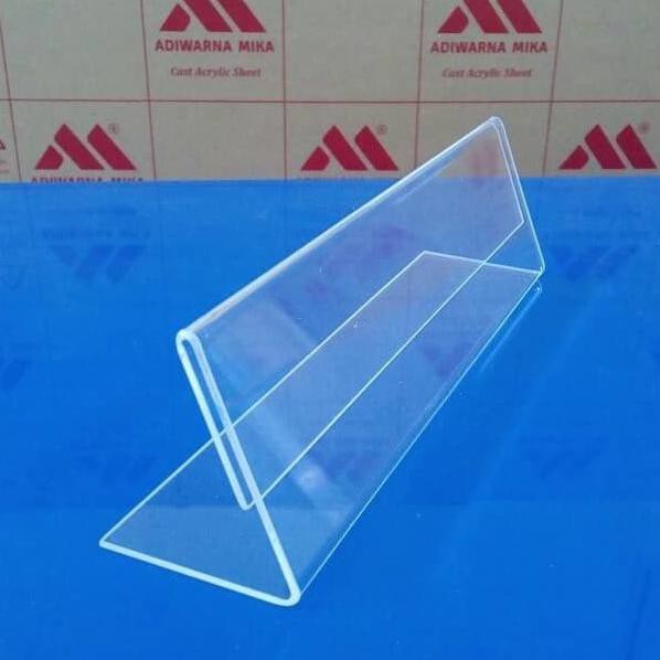 

DISKON 40x15 cm Acrylic Display/Papan Nama Meja/Name Plate Acrylic/Tentcard