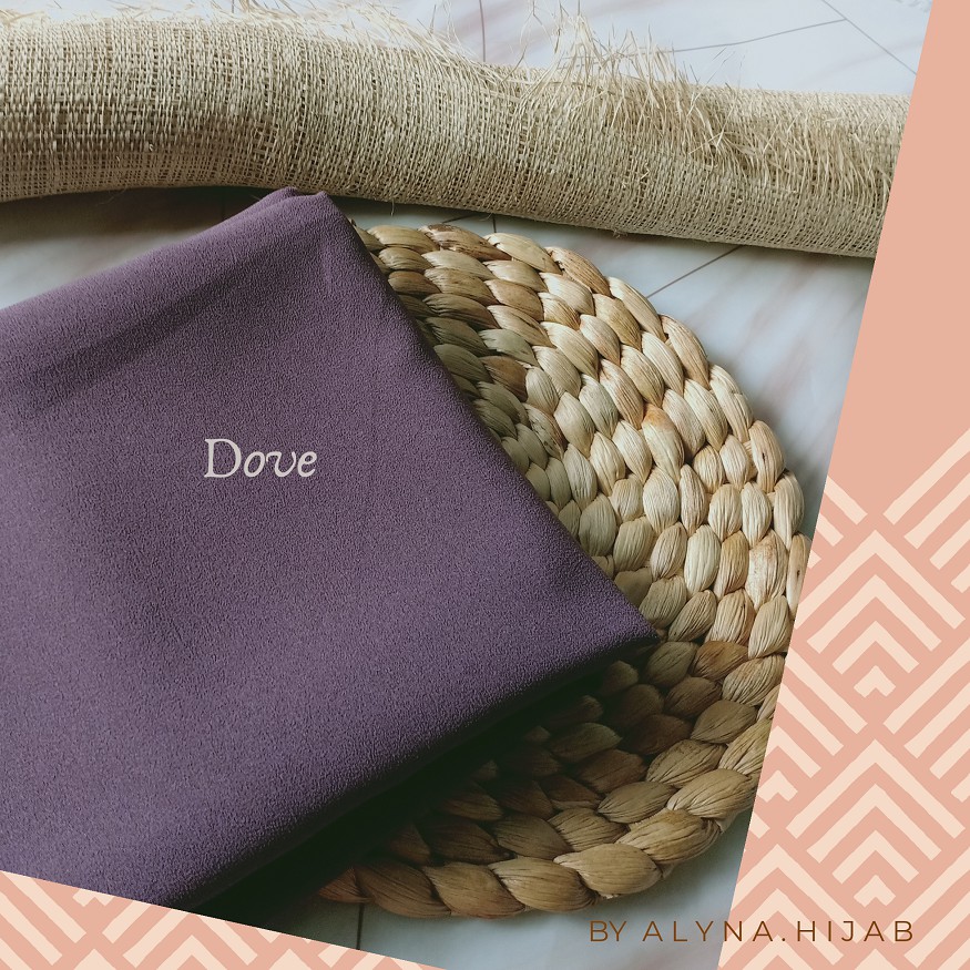 Khimar 2 Layer Diamond Non Ped Premium Syari / Kerudung Jumbo / Bergo / Jilbab Instan-Dove