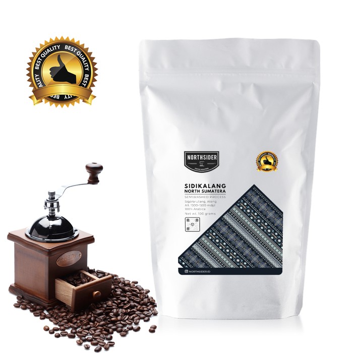 

BIJI KOPI ARABIKA SIDIKALANG SEMIWASHED 100GR NORTHSIDER COFFEE - kkp2142