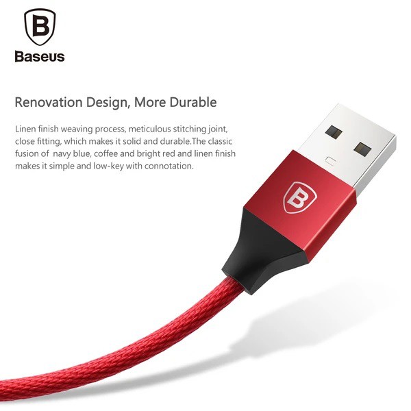 BASEUS ORIGINAL Kabel Data Yiven 120CM Lightning USB for Apple Iphone 5 6 7 8 X Plus Ipad Mini Air