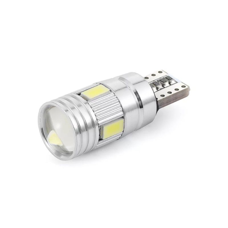 Lampu Spextrum Motor Led Senja T10 Soket Canbus 6 Smd Mata Lensa Proyektor Sen Sign Belok 12V 3 Watt