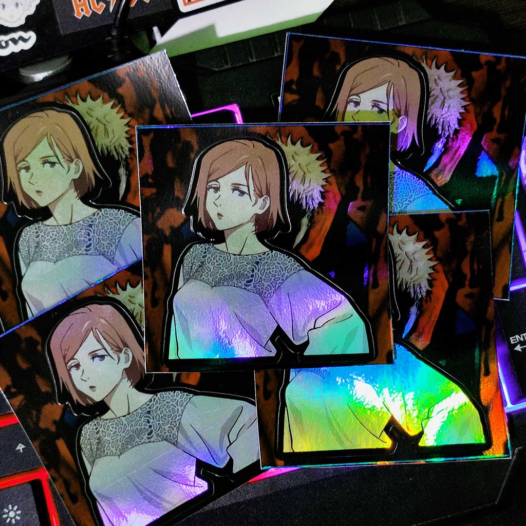 

STICKER STIKER HOLOGRAM ANIME -JUJUTSU KAISEN KUGIKASKI NOBARA - STIKER LAPTOP stiker pack stiker helm stiker motor stiker aesthetic stiker buat helm sticker untuk laptop