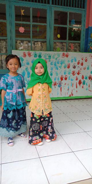 Rok Duyung Batik Anak Ra01 Bawahan Panjang Motif Ondel-ondel Betawi Jakarta / Bawahan Kebaya