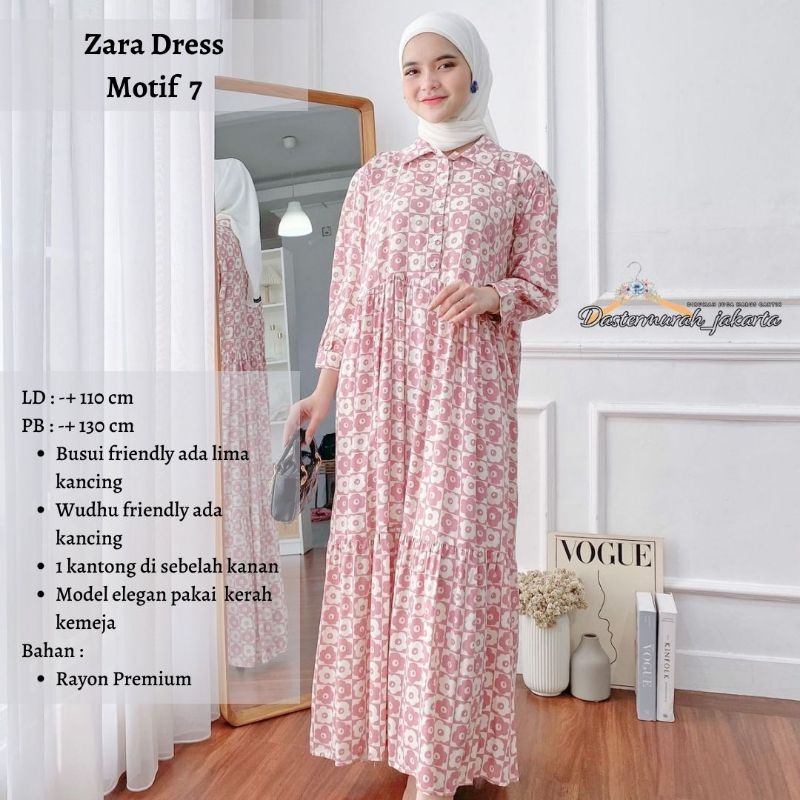Zara dress by hd id adem nyaman lembut