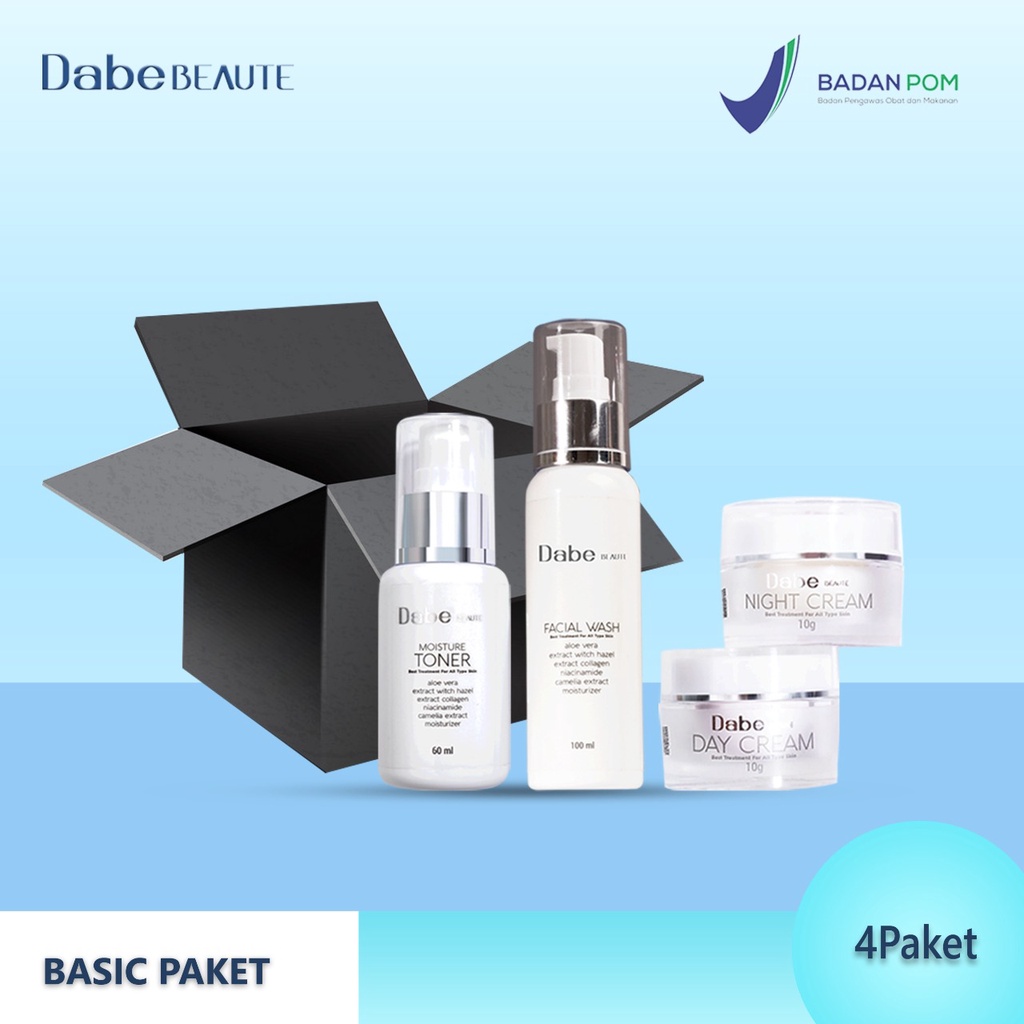Dabe beaute Diamond luxury paket / acne glow paket / paket hemat free Mini Gold