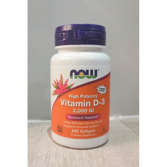 NOW Foods VITAMIN D3 2000 IU NOW FOODS 240 SOFTGELS