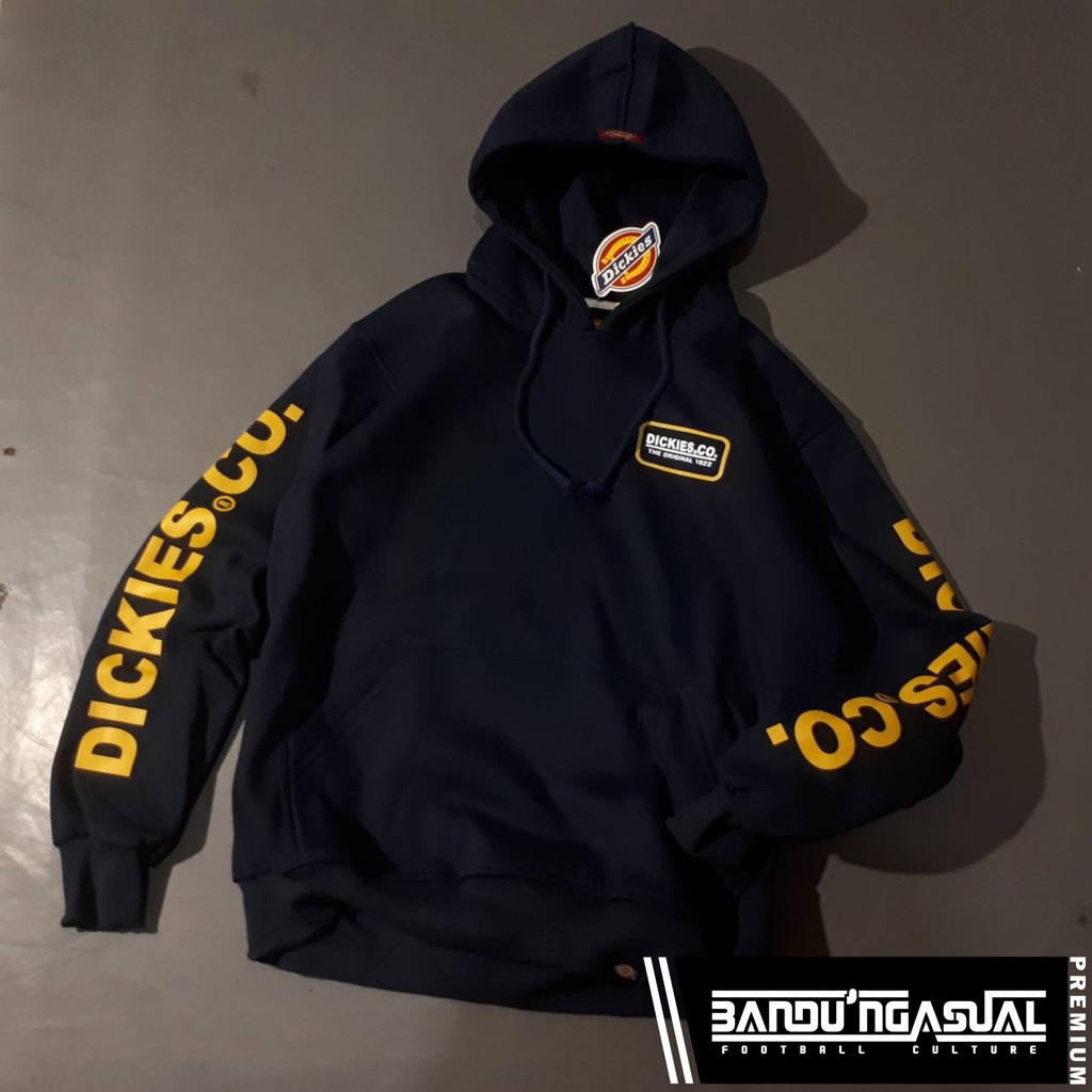 HOODIE DICKIES HAND TEXT (NAVY)