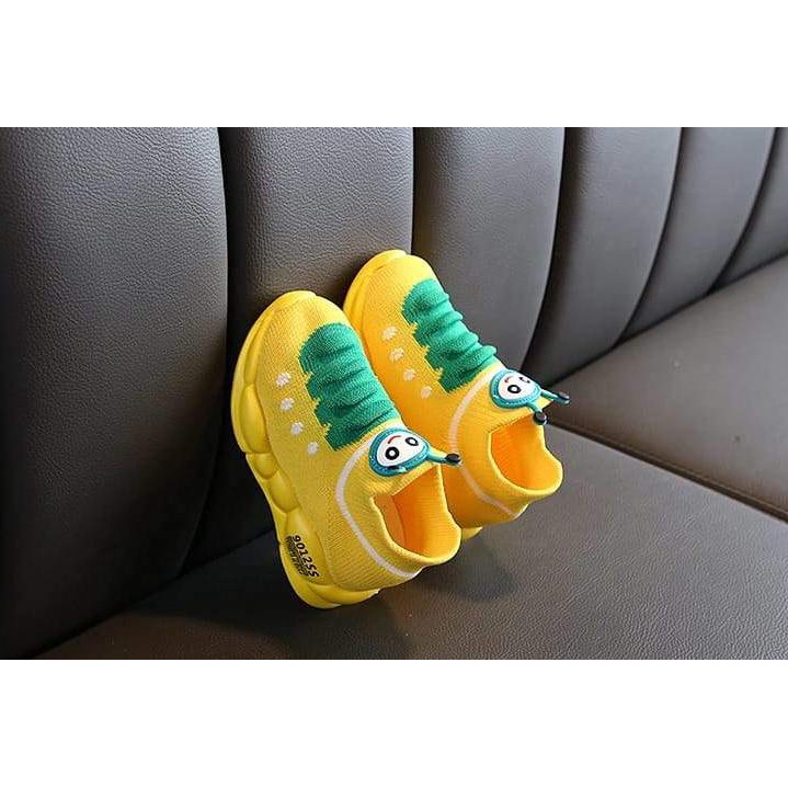 Original [343138-FULL YELLOW] - Sepatu Anak Trendi / Sepatu Unik Import - Motif 3D Caterpillar ➽➽➽