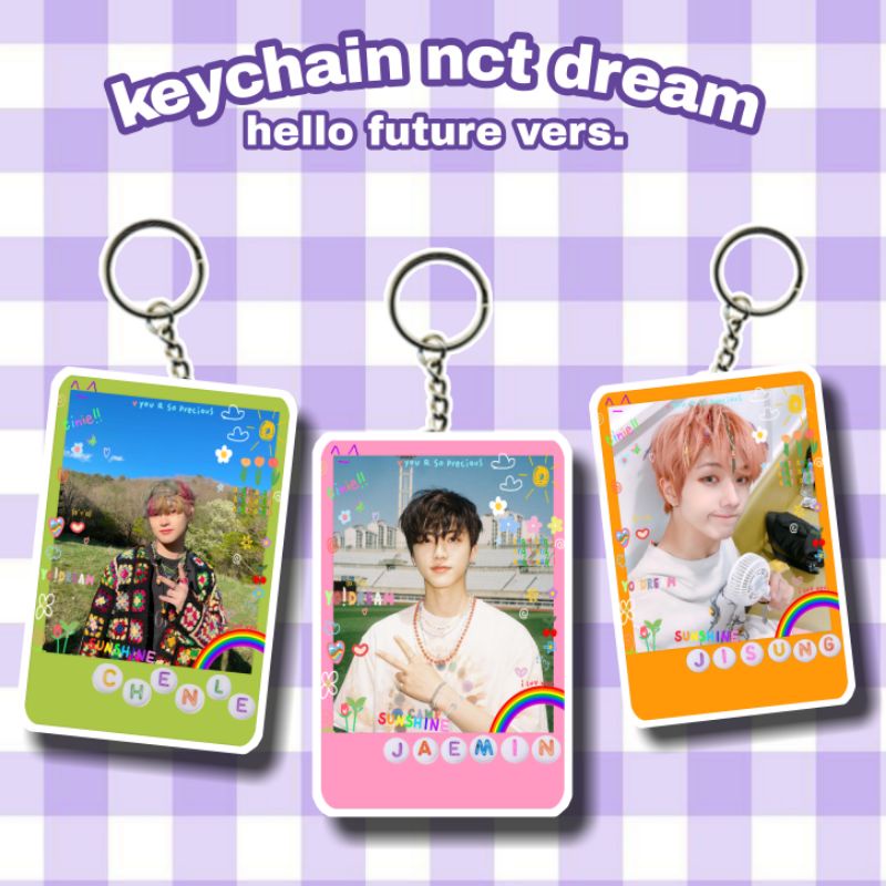 clear keychain nct dream hello future (Min order 2Pcs atau Baca Deskripsi)