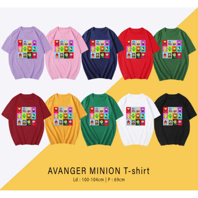 T-SHIRT / TUMBLR KAOS MINION AVENGER OVERSIZE PREMIUM