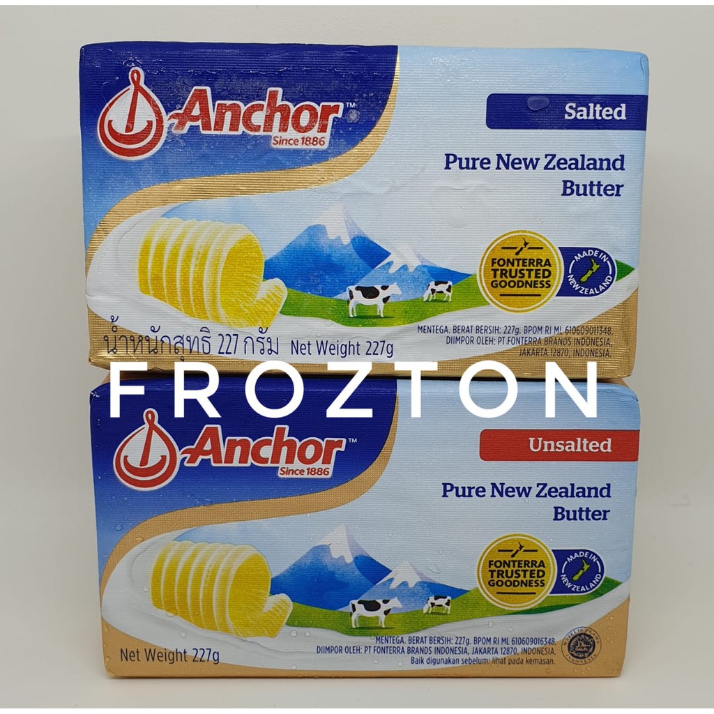 

Anchor Unsalted Salted Butter ( 227 gr ) Halal