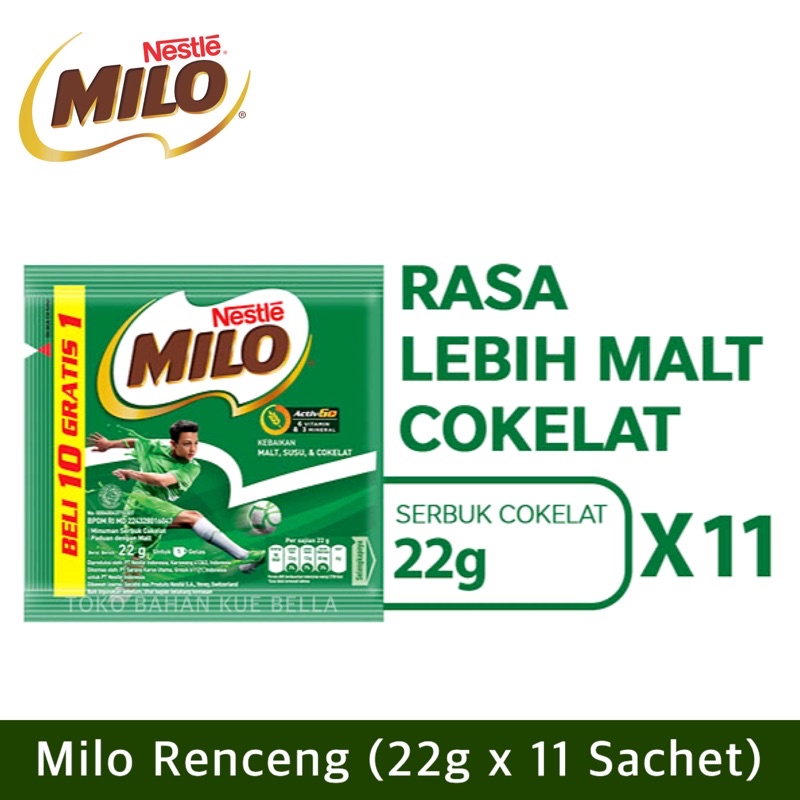 MILO RENCENG (10 Sachet) Susu Coklat Milo