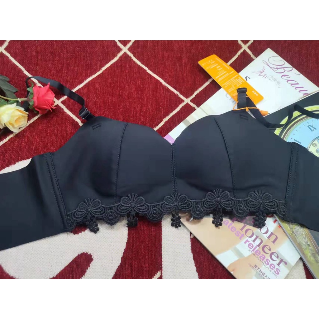 bra wanita import 2635 busa tipis, tidak ada kawat SIZE 32-38