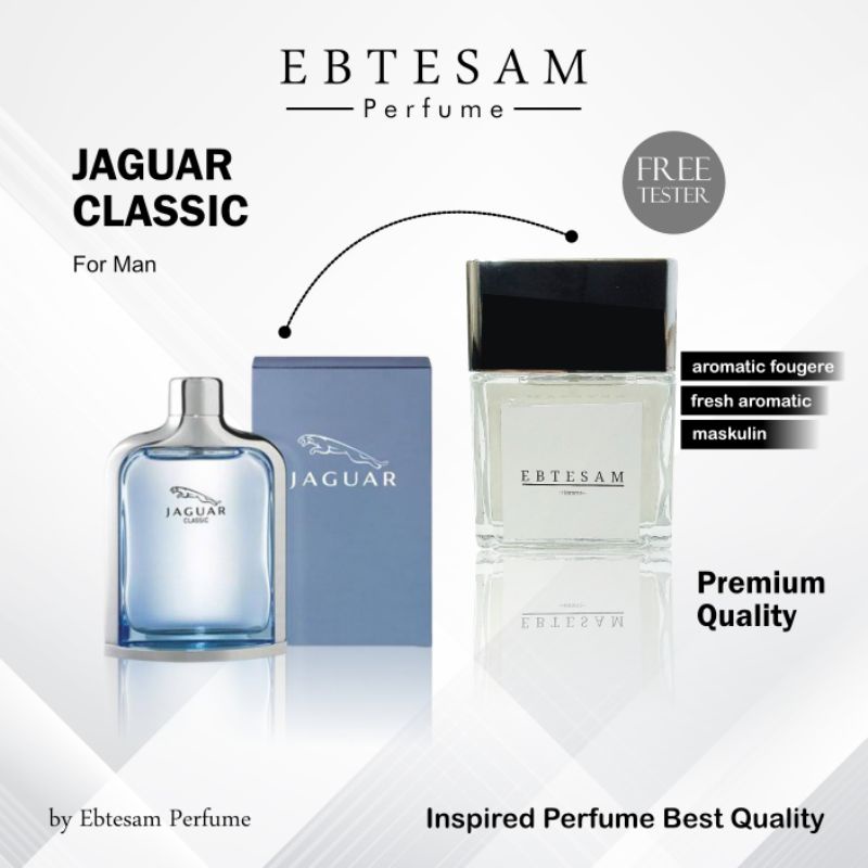 Parfum Pria Tahan Lama 24 Jam JAGUAR CLASSIC BLUE By Ebtesam Parfum 50ML / Minyak Wangi Pria / Ori