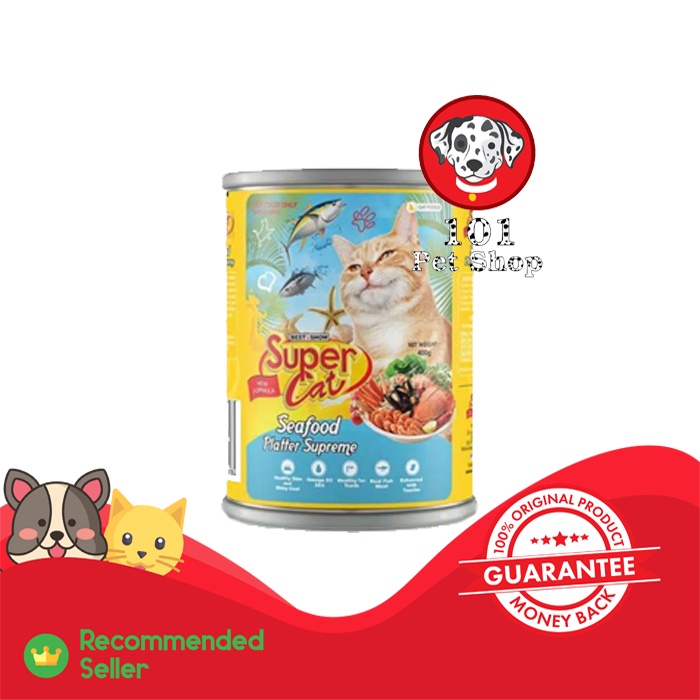 MAKANAN KUCING SUPER CAT SEAFOOD PLATTER SUPREME 400GR