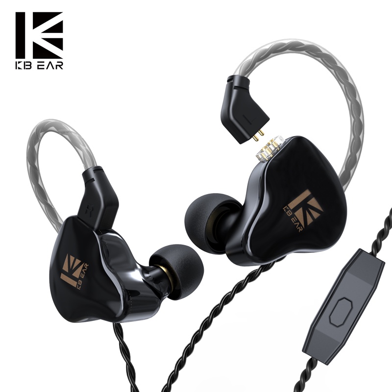 Kbear KS1 Earphone In Ear Dual Magnectic Circuit Dynamic Deep Bass Dengan Kabel i3