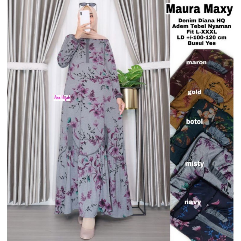 Maura Maxy by Anahijab/Gamis Kekinian
