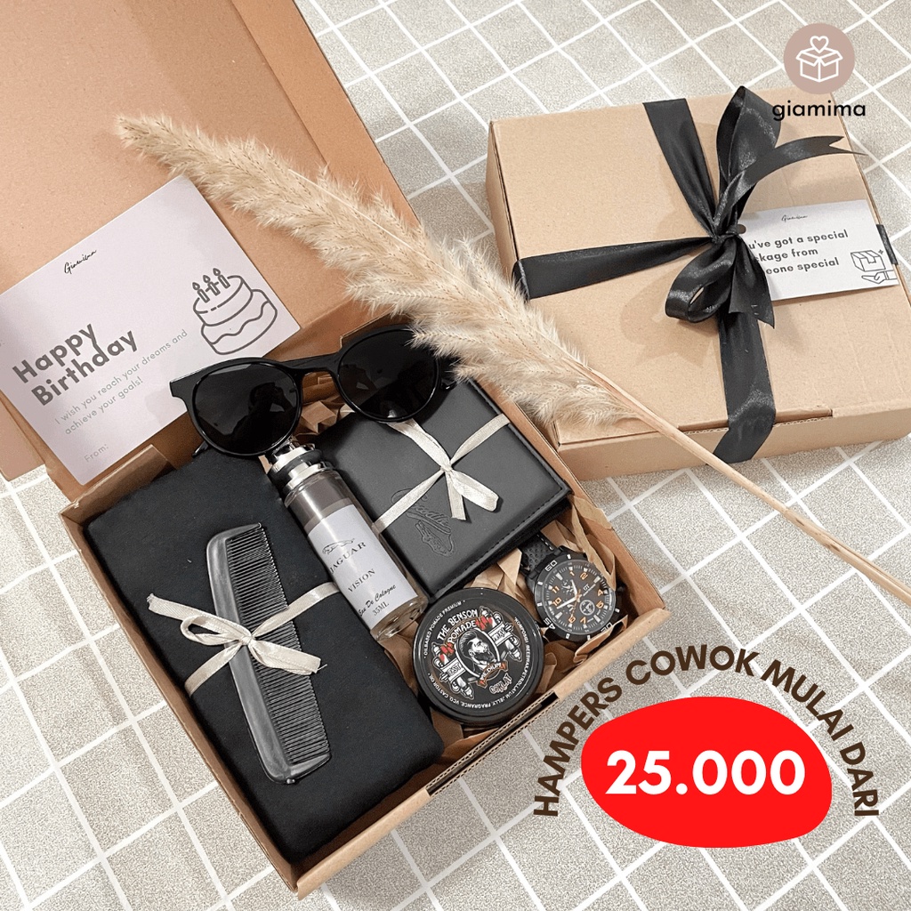 Jual HAMPERS COWOK KADO ULANG TAHUN COWOK PACAR GIFT ANNIVERSARY