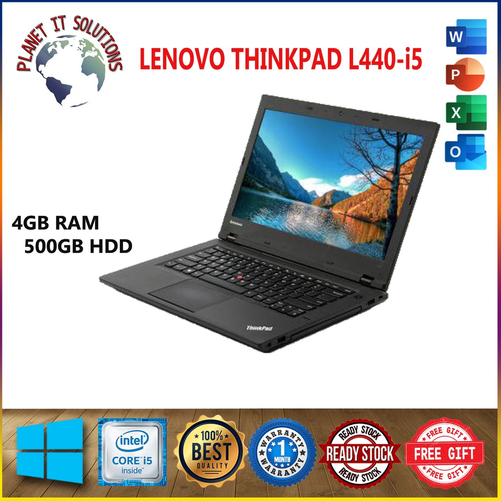 LENOVO THINKPAD L440 INTEL CORE i5-4TH 4GB RAM - 500GB HDD