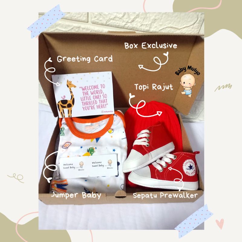 Hampers Bayi Newborn Baby Gift Set Unisex Kado Lahiran Parcel Bayi Laki-Laki Perempuan