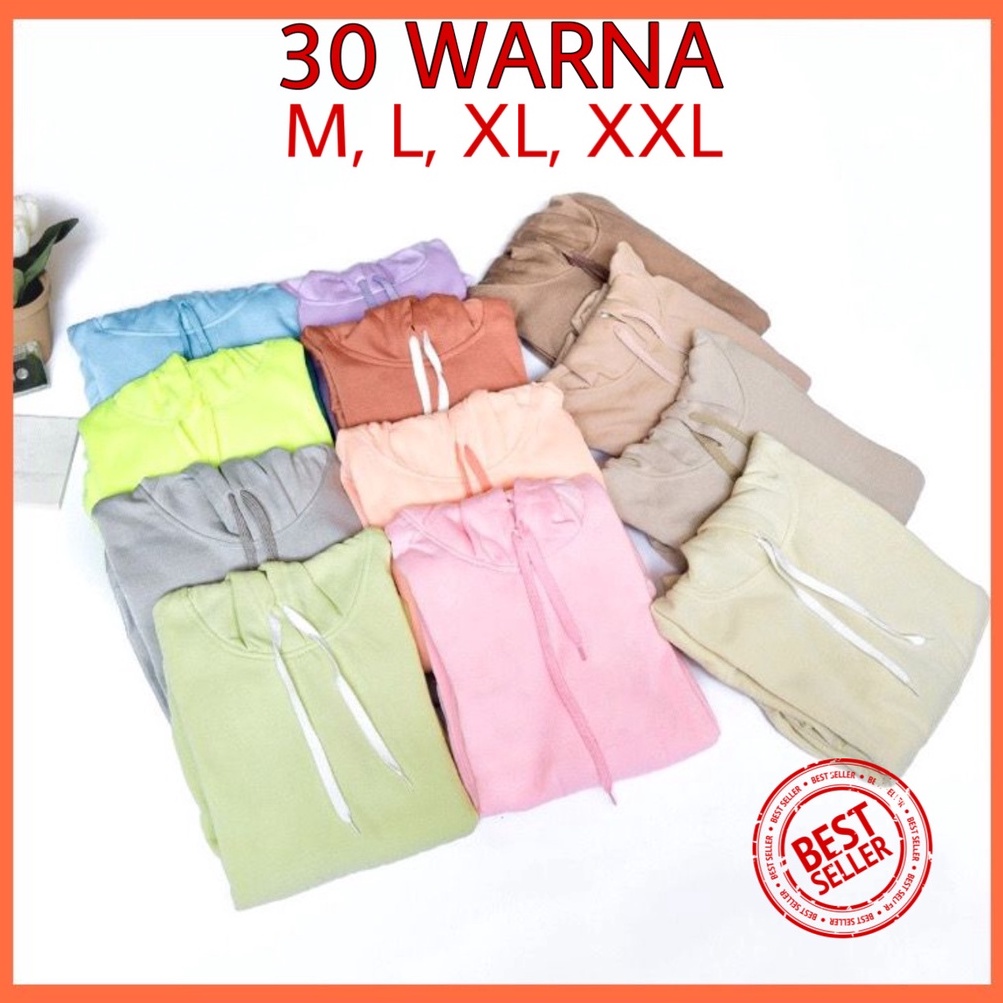 SWEATERHOODIE -  HOODIE JUMPER POLOS SIZE M-XXL (PRIA & WANITA) TERLARIS-1