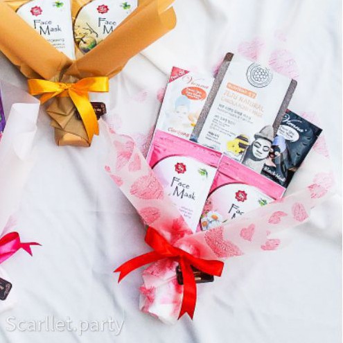 BUKET MASKER BUKET SHEET MASK BUKET SIDANG BUKET BUNGA BUKET FACE MASK