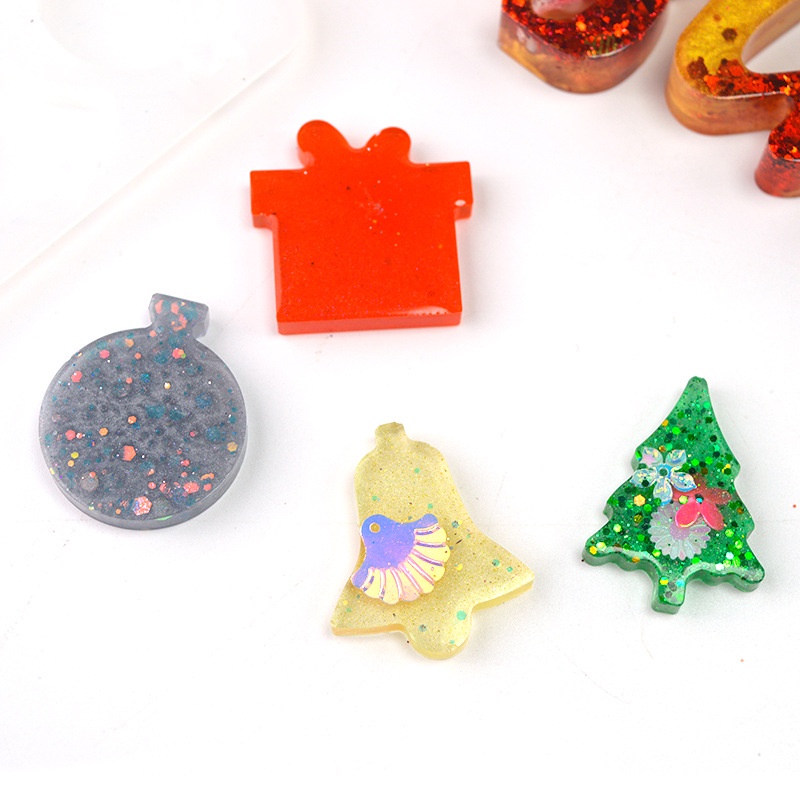 Ornamen Cetakan Kristal Resin Handmade Diy Untuk Dekorasi Pohon Natal