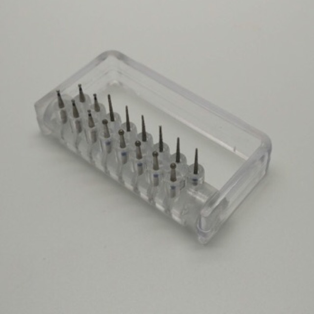 Halodent Dental Bur Block Transparan 16 Holes