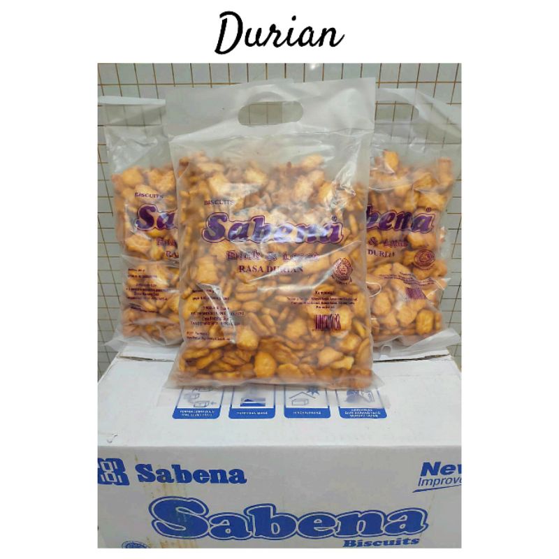 

Sabena Biskuit/Stik Durian/Durian/Kelapa/Susu Vanila/Pisang