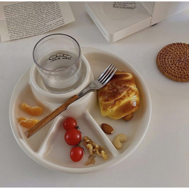 Jual KOREAN LUNCH PLATE TRAY SERVING PLATE PIRING AESTHETIC BREAKFAST