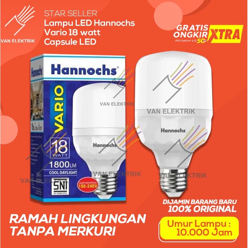 Lampu Led Hannochs Vario 18w 18 Watt Capsule Led Shopee Indonesia 7846